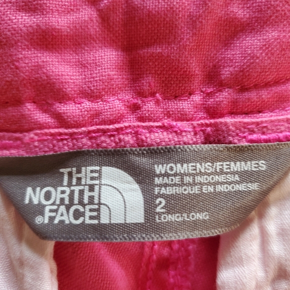 The North Face pink linen blend chino shorts size 2 long - Picture 8 of 14